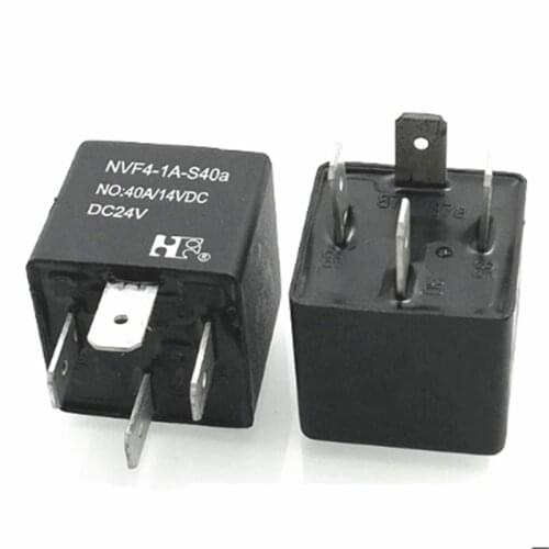 HOT NEW 24V AUTO relay NVF4-1A-S40a NVF4 1A S40a NVF41AS40a 24VDC DC24V 24V 40A 4PIN