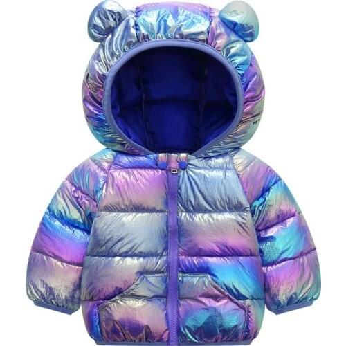 LZH 2020 Autumn Winter Down Jackets For Girls Hooded Warm Outerwear Coat Baby Boys Parkas For Kids Clothes Children Down Jacket