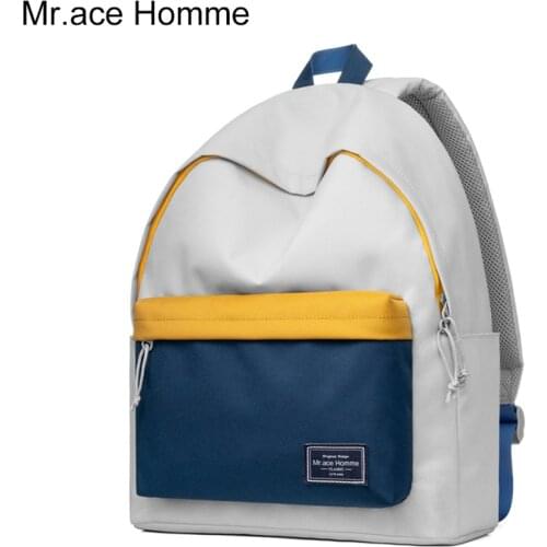 Mr.ace Homme Colorful 14inch Laptop Backpack Women Brand Waterproof School Backpack Men Travel Bag For Girl College Bag Boy
