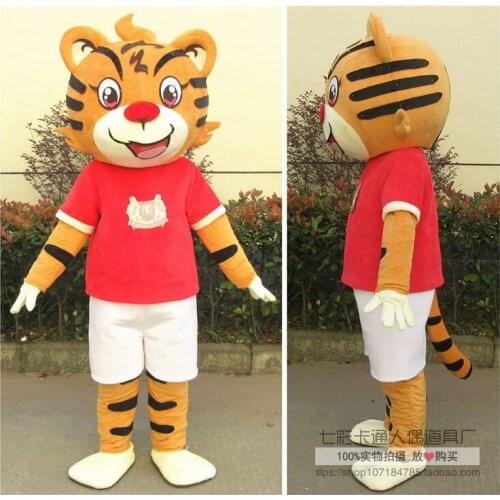 New Tigress Tiger Mascot Costume Animal Cartoon Character Mascot Costume Halloween Party Fancy Dress Carinval Outfit Adult Size