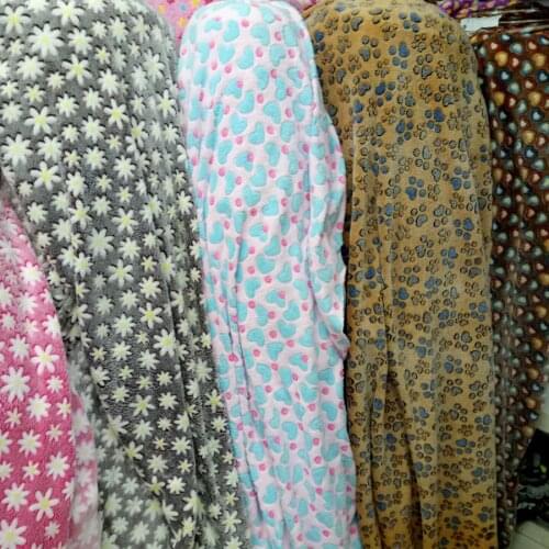 Blanket Fabric Soft Flannel Warm Pajamas Fleeced material plush baby cloth DIY craft material