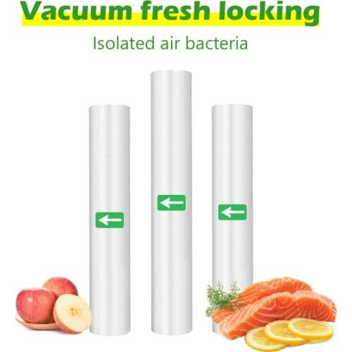 1pc 12+15+20+25+28cm*500cm Food Vacuum Bags Storage Kitchen Plastic Rolls Saver Packaging Fresh-keeping bag Vacuum Sealer packer