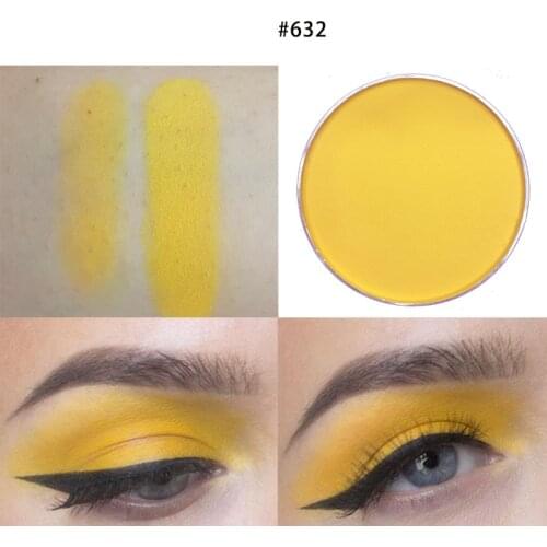 R & B popular yellow eye shadow pigment waterproof makeup cosmetics