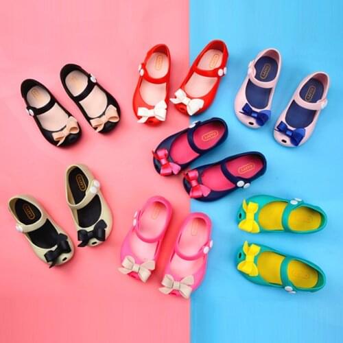 1 Pair Cute Children Baby Kids Boys Girls Shoes Non-Slip Bowknot Toddlers Newborn Infantil Sandals