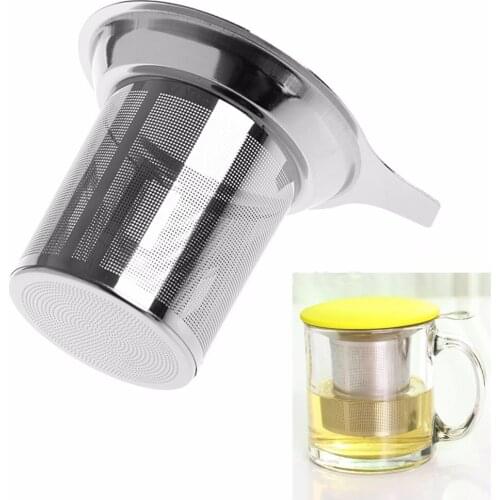 New 1Pc Chic Stainless Steel Mesh Tea Infuser Metal Cup Strainer Tea Leaf Filter Sieve