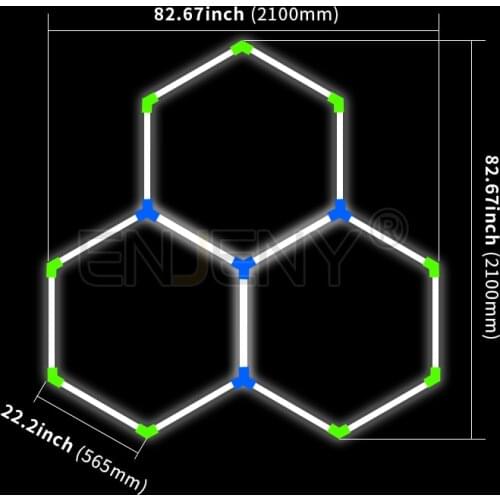 SLMC01 Factory direct supplier for Car workshop film coating export to New Zealand hexagon led panel light