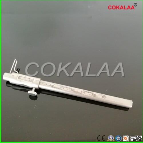 Dental Vernier Caliper with Positioning Pen Type Planting Caliper Vertical Planting Caliper High Depth Measuring Ruler