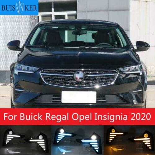 LED Daytime Running Lights For Buick Regal Opel Insignia 2020 Fog lamp ABS 12V DRL