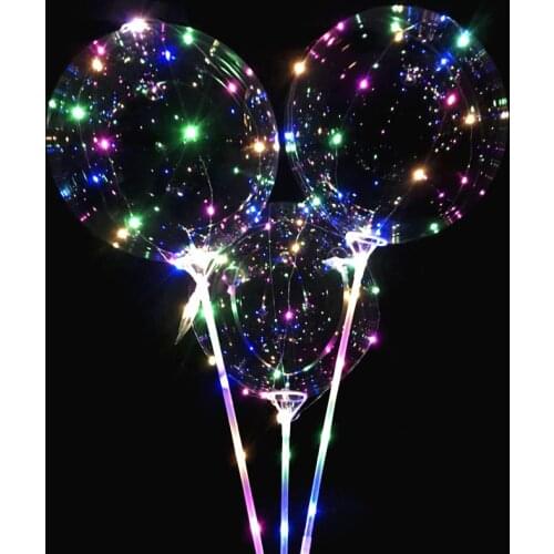 LED Glow Ball Inflatable Luminous Waterproof Transparent Balloon Wedding Party Baby Shower Birthday Decoration Child Toys Gifts