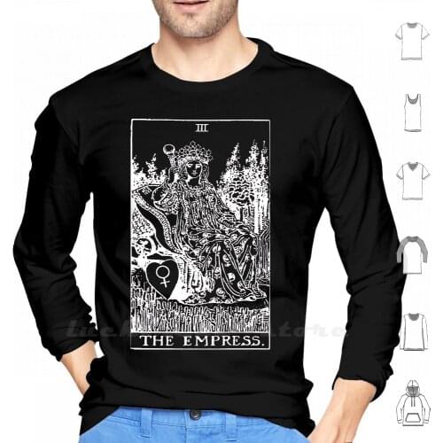 The Empress Hoodies Long Sleeve Tarot Mystic Occult Occultist Divine Divination Philosophy Philosophical Society