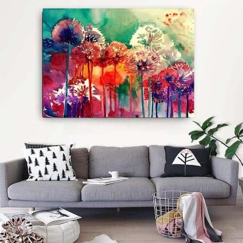 Handwork Diamond Mosaic 5D Diamond Painting Full Square picture of Rhinestones Diamond Embroidery Colorful Dandelion Decor TY236