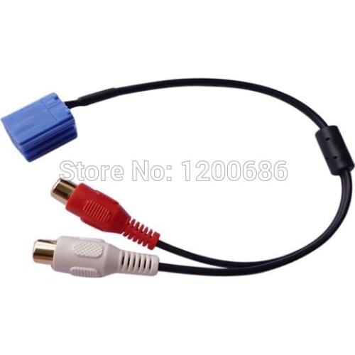 V 8Pin CD Changer vw 2RCA Aux cable Mini ISO Adapt