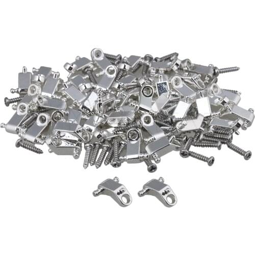 Yibuy 100 Pieces String Retainers Roller String Trees for Electric Guitar