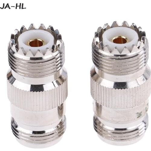 1pc High Quality N Type Female To UHF Female Jack Straight RF Coaxial Adapter Connector
