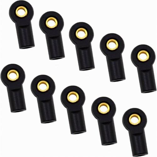10Pcs M3 Link Tie Rod End Ball Joint for 1/8 1/10 RC Car Crawler Traxxas HSP AXIAL SCX10 D90 D110 Tamiya CC01
