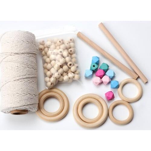 2020 DIY Handmade Wooden Beads with Accessory Set Jewelry Making Toys Educational Toys for children Children Gift free shipping
