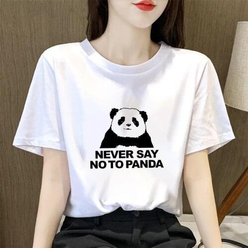 2021 Arrivals Printed Women T shirts Never Say No To Panda Modern Beautiful Popular Clothing Cool Leisucre Gorgeous Tshirt