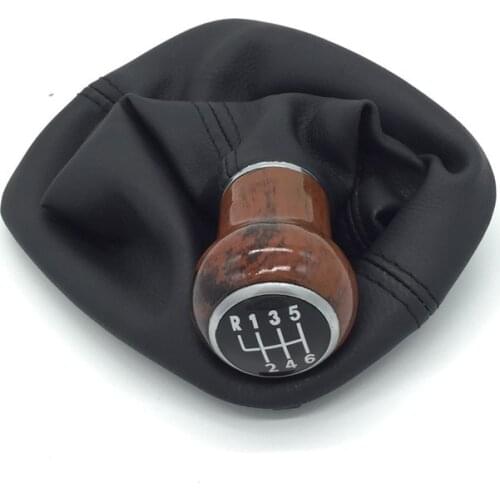5 /6 Speed Leather Car Gear Shift Knob Lever Gaiter Boot Cover For Volkswagen VW Passat B5 1998 1999 2000 2001-2004 Car Styling