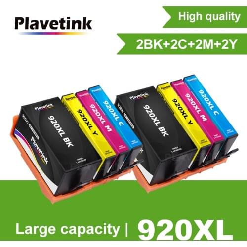 Plavetink Ink Cartridge For HP 920 XL Compatible For HP Officejet 6000 6500 6500 Wireless 6500A 7000 7500 7500A Printer Full