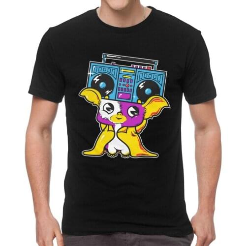 Male Kawaii Gremlins T-Shirt Graphic 80s Film Gizmo Mogwai Sci Fi Movie Tshirt Short Sleeve Cool T Shirt Cotton Tee Gift Idea