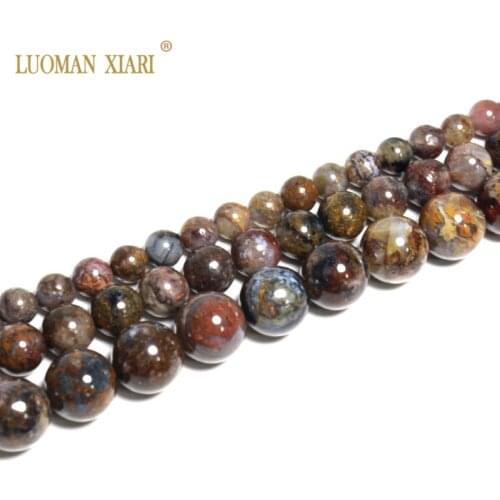 Fine AAA 100% Natural Pietersite Storm Stone Round Natural Stone Beads For Jewelry Making DIY Bracelet Necklace 6/8/10mm