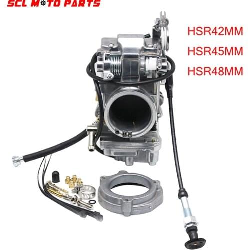 ALconstar-Motorcycle Carburetor For Mikuni Type HSR42 TM42 HSR45 TM45 HSR48 TM48 For Harley EVO Evolution Pump Performance