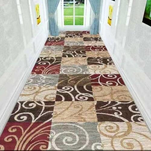 Reese Bohemian Style Corridor Carpets Quality Printed Long Area Rug In Hallway Anti Slip Unfading No Ball Washable Customizable