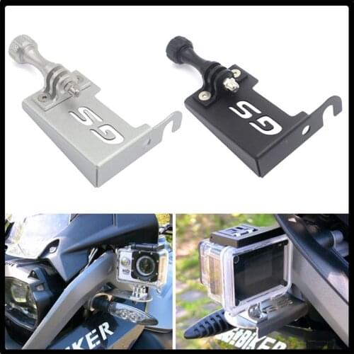 Motorcycle Front Left Camera Mount Bracket Stand Cam Support Motorbike Recorder Holder For BMW R1200GS LC ADV R 1200 GS R1200 GS
