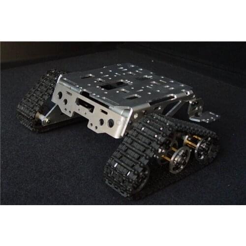 Metal Aluminum alloy Smart Robot tank chassis Platform kits crawler tracked vehicle Wali SUV SN1100 V2