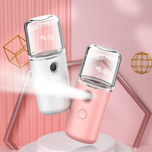 Mini Mist Sprayer Face Moisturizing Humidifier USB Rechargeable Hydrating Device