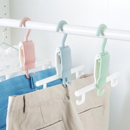 Multi-functional Anti - skid Trousers Folder Pants Clothes Racks Home Pants Racks Wardrobe Plastic Storage Pants Hanging
