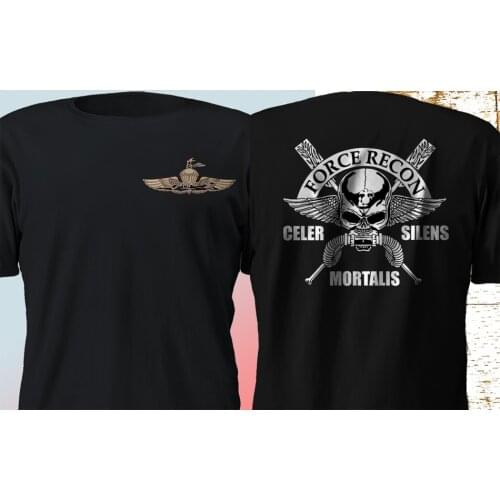 Us Marine Corps Force Reconnaissance Force Recon Navy Seals Army Homme 2019 New Male Short Sleeve Cotton Clothes Shirt Design