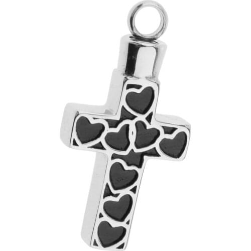 Tribe Punk Cross Urn Ash Holder Keepsake Men Women Funeral Jewelry Pendant