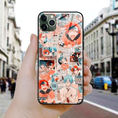 Sk8 the infinity manga fanart Soft Silicone Glass Phone Case Cover Shell For iPhone SE 6 6s 7 8 Plus X XR XS 11 12 Mini Pro Max