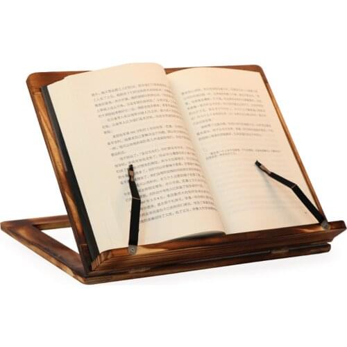 Brand New and High Quality Cookbook Document Bookends Desktop Bracket Out Book Stand Retro Adjustable Reading Rest Holder