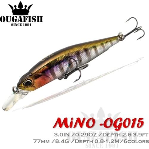 New Jerkbait Fishing Lure Minnow New Bait Mino 77MM 8.4G Wobbler Carp Isca Artificial Accessories Leurre Souple Lures Equipment