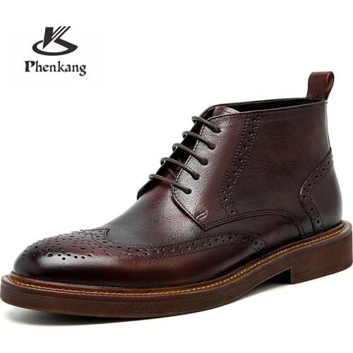 Phenkang Men's Motorcycle Boots