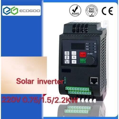 220V 2.2KW DC Input Solar Photovoltaic Compressed Pool Water Pump Inverter Converter of DC-to-AC 3 Phase Output with MPPT