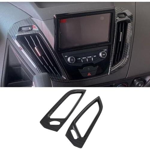 For Ford Transit 2017 Ford Tourneo 2016 Car Dashboard Central Console Air Vent Frame Trim Styling Interior Car Accessories 2Pcs