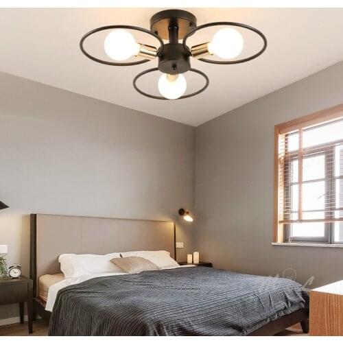 Modern Iron Chandeliers Led Ceiling Chandelier Lighting Fixtures Living Room Bedroom Lamp Lustre Luminaire Chandelier Led Deco