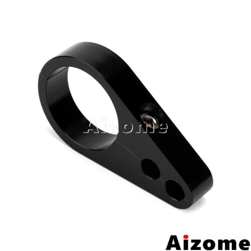 Universal Motorcycle Black 1-1/4" Handlebar Clutch Brake Cable Clamp For Harley Dyna Sportster Touring 32mm Frame Wire Holder