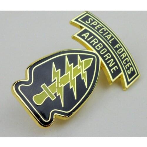US Army Special Forces Command Airborne Combat Badge Pin Outdoors Military armyshop2008