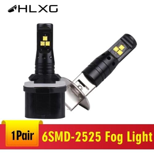 1 Pair Non polarity 24V H1 H3 LED Fog Light 880 881 H27 Super White Auto Leds Car Light Lamp Replacement Bulbs Car Styling hlxg