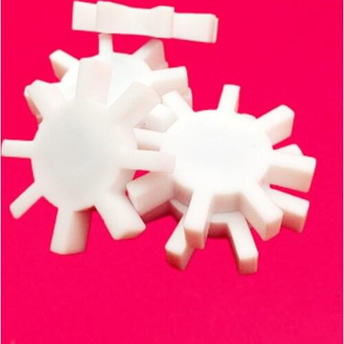 1pcs Outer diameter7mm Plum-shaped stirrer Eight toothed Magnetic stirrers PTFE 40mm length