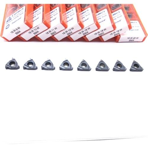 10PCS Carmex 16ER 10W 11W 12W 14W 16W 18W BMA Lathe Carbide Inserts Threading Blades Turning Tools For Metal Process