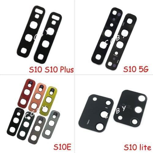 2pcs Rear Back Camera Glass Lens Cover For Samsung Galaxy S10 Plus S10E S10 Lite 5G With Ahesive Sticker