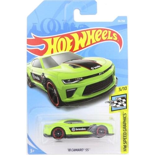 2019-26 Hot Wheels 18 CAMARO SS Mini Alloy Coupe 1/64 Metal Diecast Model Car Kids Toys Gift