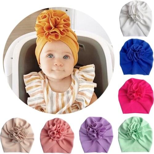 2020 Knot Bow Baby Headbands Soft Elastic Infant Headwraps Newborn Turban Hats Babes Caps Gift