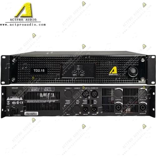 Actpro Professional Audio Factory QD 4 Channel Power Amplifier For Dual 18 Inch Subwoofer Double 21'' Bass