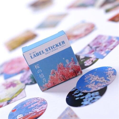 40Pcs/box Cute Cherry Mini Paper Sticker Set Decoration DIY Diary Scrapbooking Sealing Sticker Kawaii Stationery